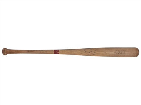 1975 Carlton Fisk Game Used Adirondack Big Stick Bat Gifted After Game 6 of the World Series (Letter of Provenance & PSA/DNA) 